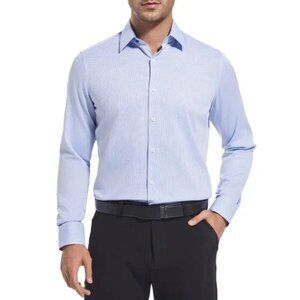 NEW Duchamp Men's 16L Slim Fit Stretch Cotton Button Down Dress Shirt